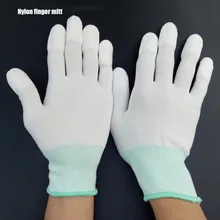 5 пар Углеродные проводящие волокна и ПУ палец электронные антистатические перчатки с ПУ Антистатические Рабочие Перчатки