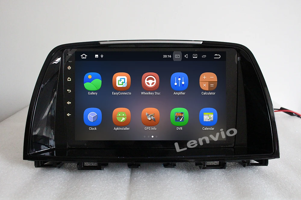 Sale Lenvio 2GB RAM Android 7.1 CAR DVD Player For MAZDA 6 2013 2014 2015 Radio GPS Navigation multimedia Quad Core DAB+ BT WIFI IPS 1