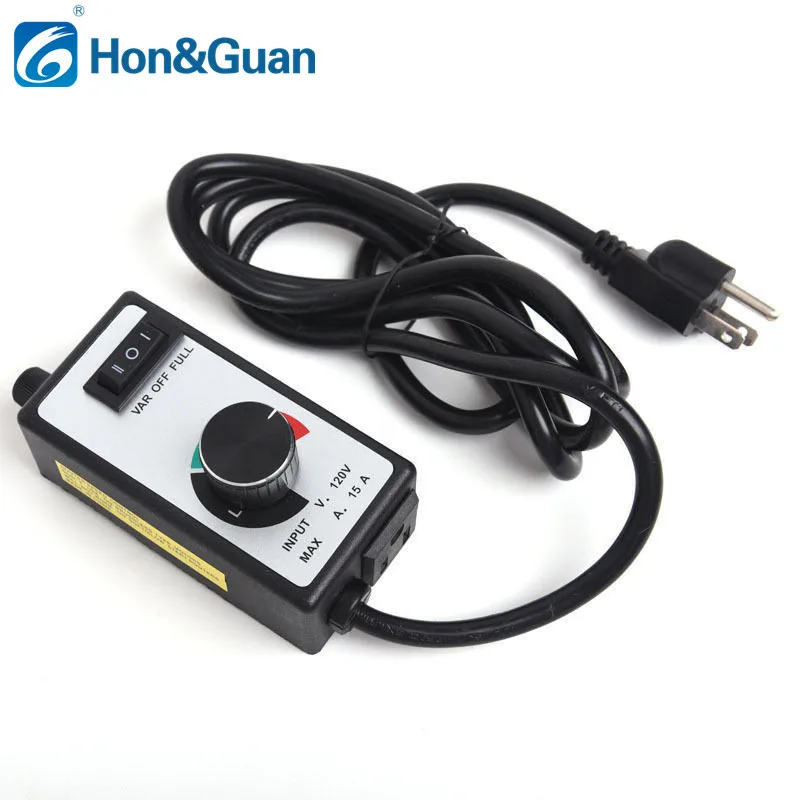 15A 110V Variable Controller For Inline Duct Fan Current Pump Motor Speed Control Dimmer Speed Adjustment Light Controller 