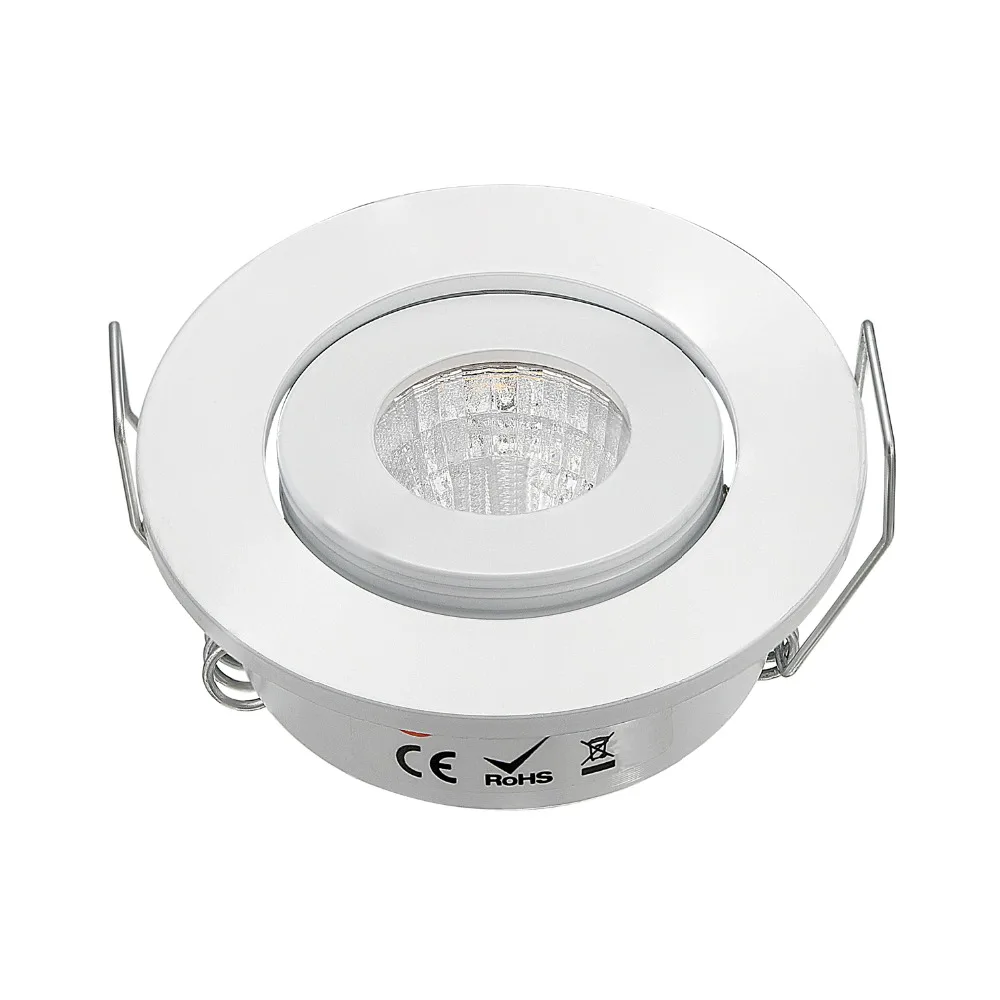 10 шт. CE RoHS круглый регулируемый Мини светодиодный COB светильник 3 Вт AC90 260V DC12V