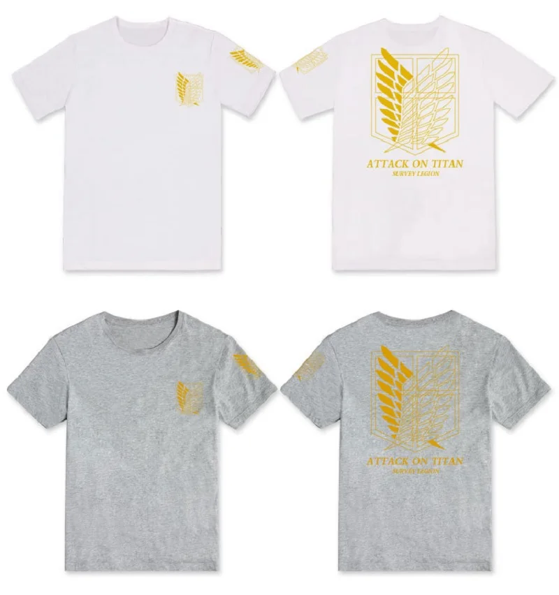 Cute Unicorn Attack On Titan t shirt mens clothing streetwear t-shirt anime cosplay clothes boys summer tshirt summer Tops Tees