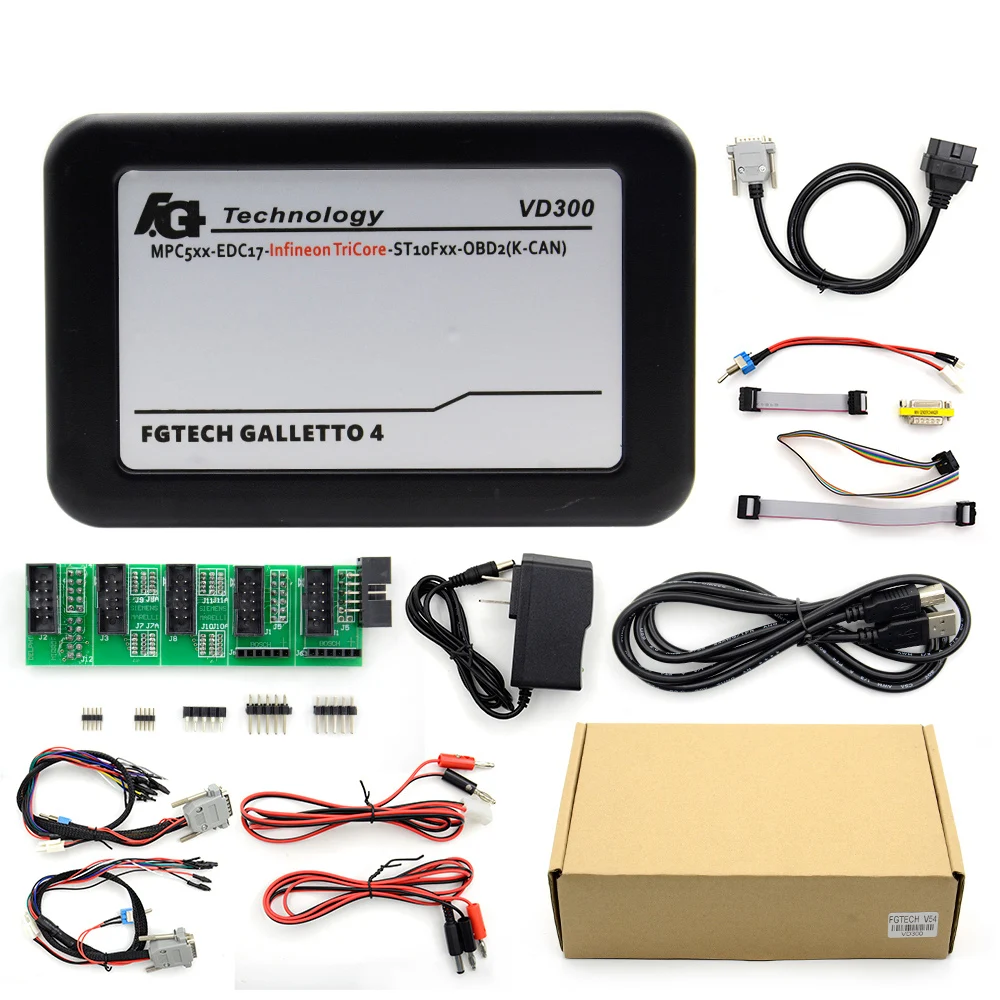 FGtech VD300 V54 0386 0475 Galetto 4 Мастер-код сканер ECU чип Тюнинг инструмент FG Tech v54 BDM-TriCore OBDII Поддержка BDM