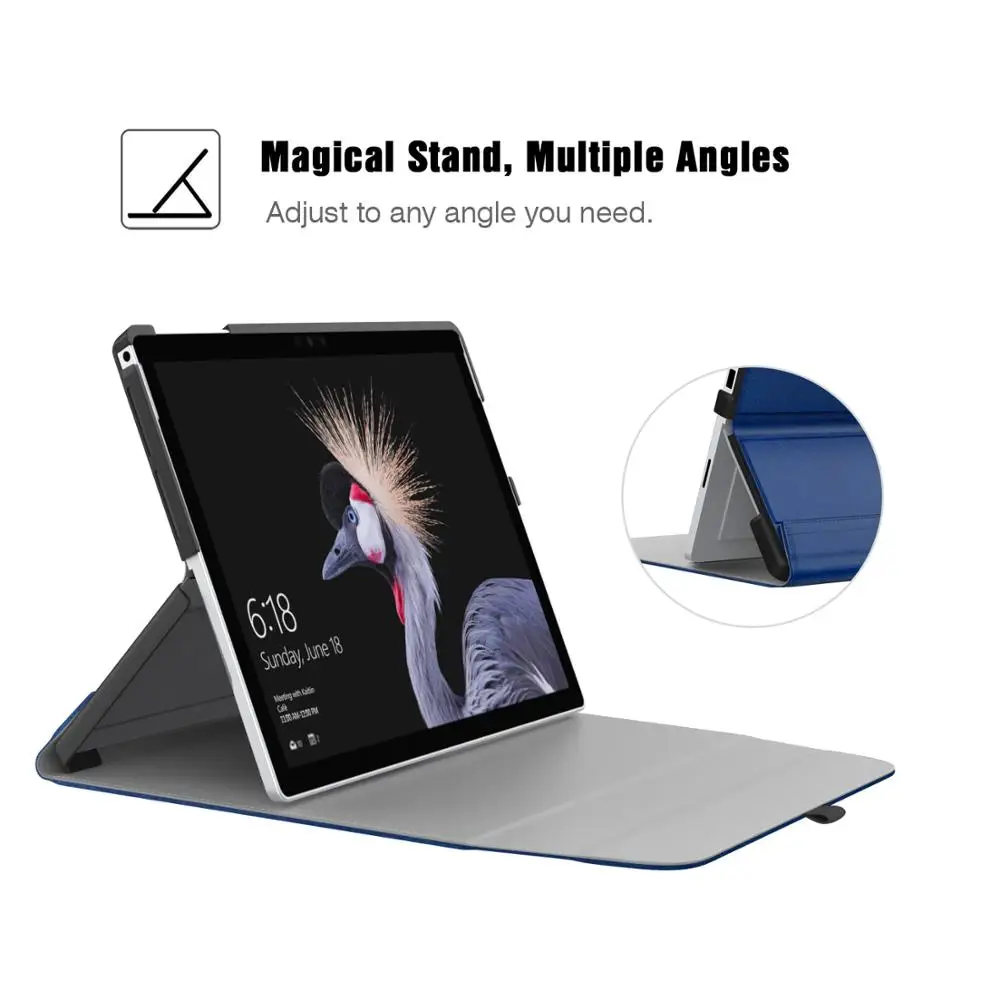 Чехол для Microsoft Surface Pro 7/Pro 6 Сверхлегкий портфель деловой чехол с держателем ручки