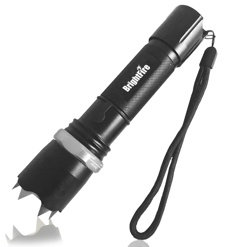 

Black Tactical Q5 Led Flashlight Mechanical Zoom Led Torch Self defense Flashlights Camping Lights Lantern for Cycling