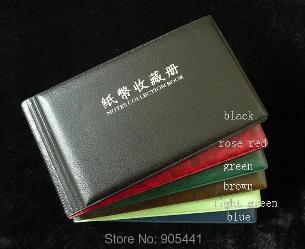 

Paper Money Currency Collection Album Banknotes Holder 20/40 Pockets Protection Album Free Shipping