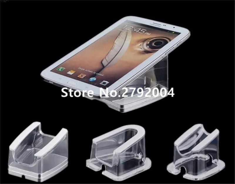 Titular do Telefone Suporte para Telefone Lote Acrílico Celular Display Stand Móvel Universal Exposição 100 Pçs - 2 Sistema EAS