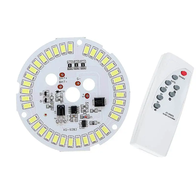 

CLAITE NEW 1pcs 5pcs 10pcs DC3.2V 18W LED Remote Control DIY White Light Source Chip for Light-controlled Solar Light