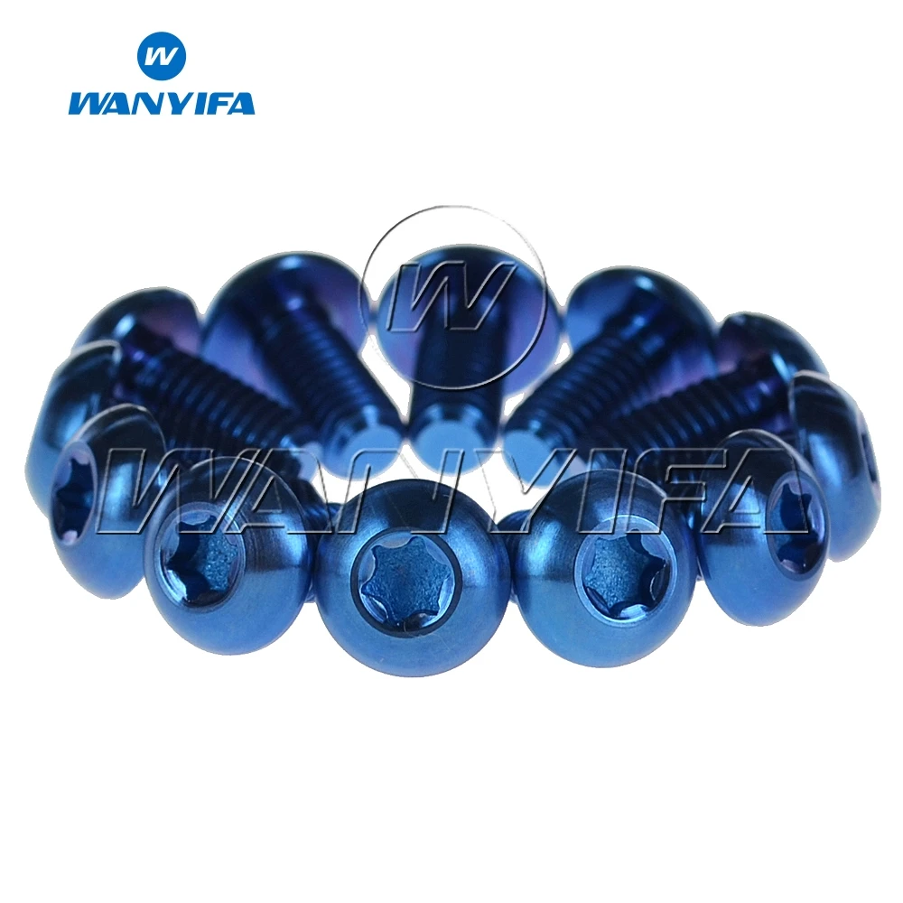 Details about / 12Pcs Titanium Ti M5 x 10mm Mountain Cycling Bike Disc Rotor Torx T25 MF