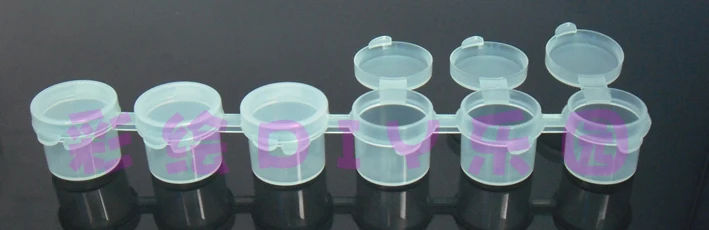 

Plastic paint pot strips 5ml x6 to DONGGUANG CITY CHINA