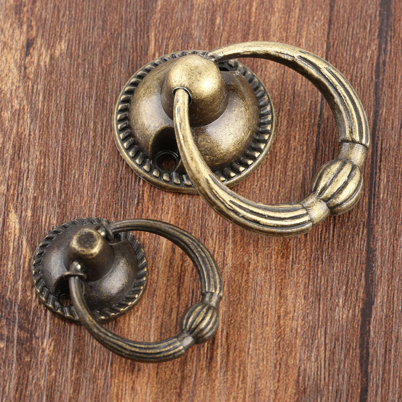 Furniture Handle-Drawer Handle-Ring-Metal-Bronze 
