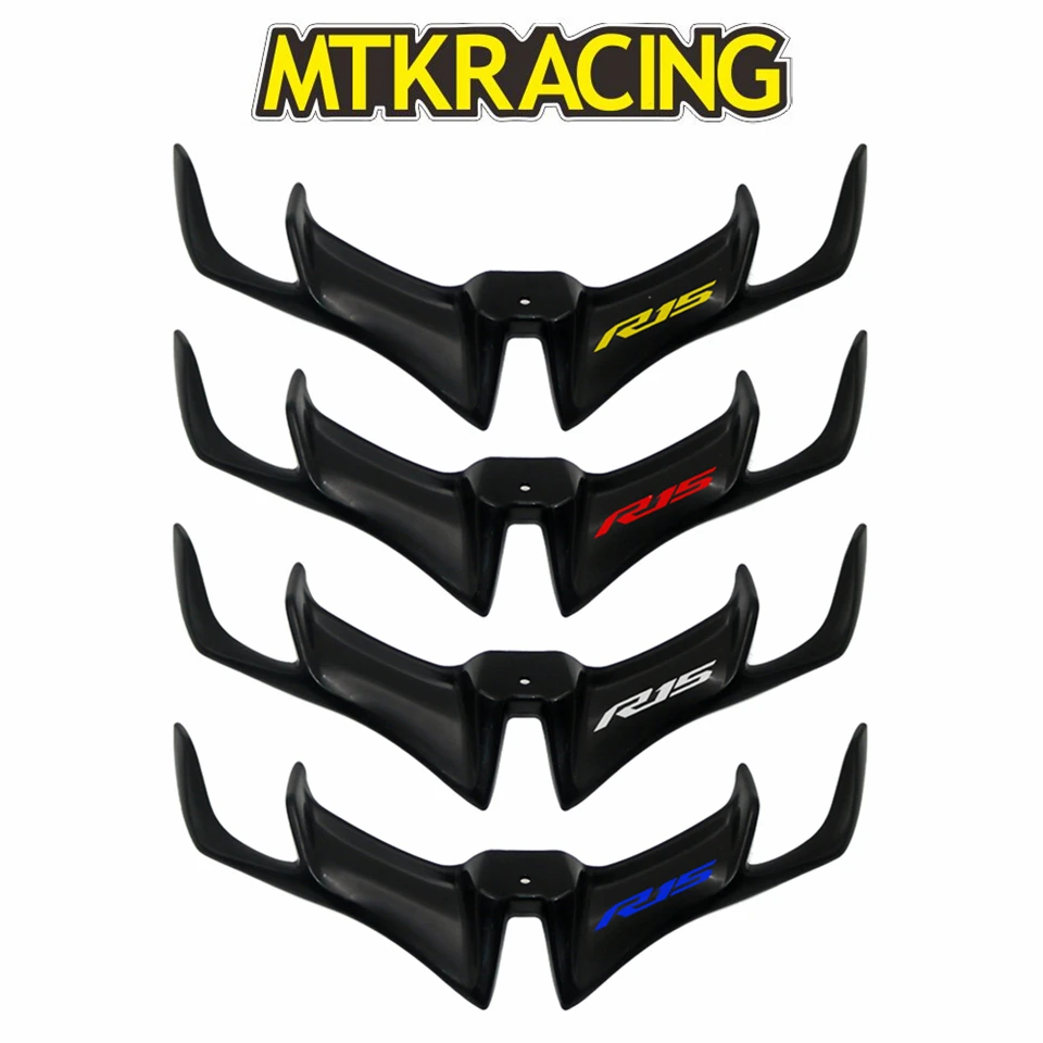 

For YAMAHA YZF R15 V3.0 V3 VVA 2017-2019 Motorcycle Front Fairing Aerodynamic Winglets ABS Plastic Cover Protection Guards