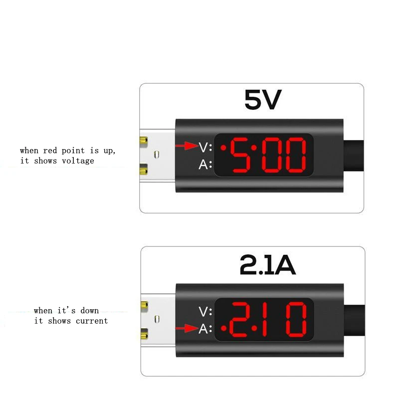 Быстрая зарядка Micro usb type C IOS Android кабель с светодиодный цифровым дисплеем USB C Дата кабель кабели для мобильных телефонов для Xiaomi huawei