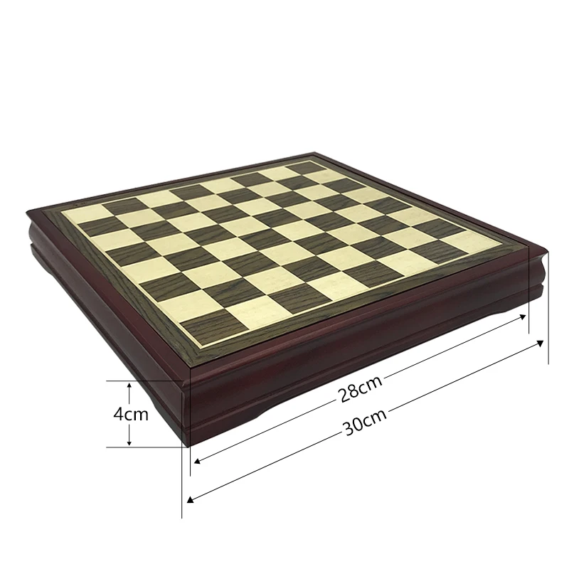 Yernea High-quality Wood Chess Game Set Solid Wood Chess Pieces International Chess Coffee Table Wooden Chessboard 28*28cm