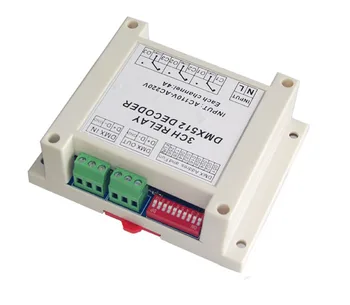

3CH DMX512 relay decoder;AC110-220V input;3 group repay switch
