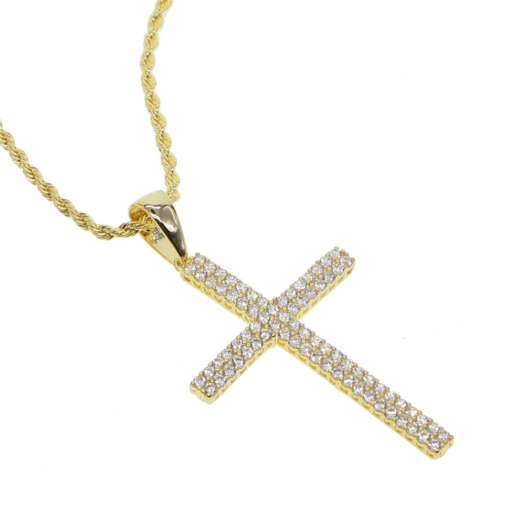 Цепочка мужская с кулоном из меди и латуни 24 дюйма|cross necklace|gold cross necklacenecklace for men |
