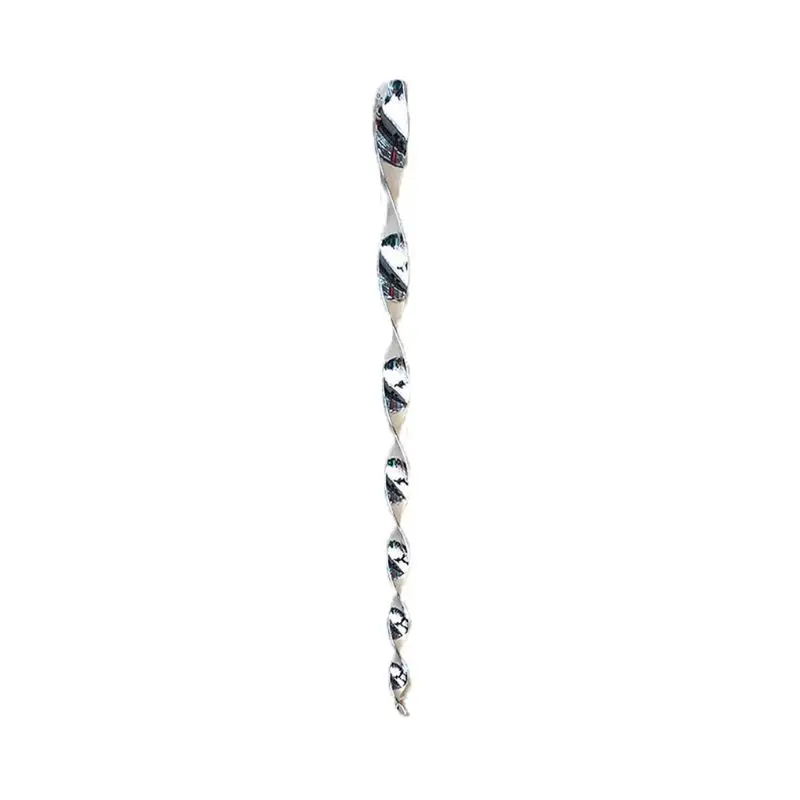 

1Pc 30cm Bird Repellent Spiral Wind Twisting Scare Rods Silver Reflective Blinder Pest Control Hanging Plastic Scarer Garden