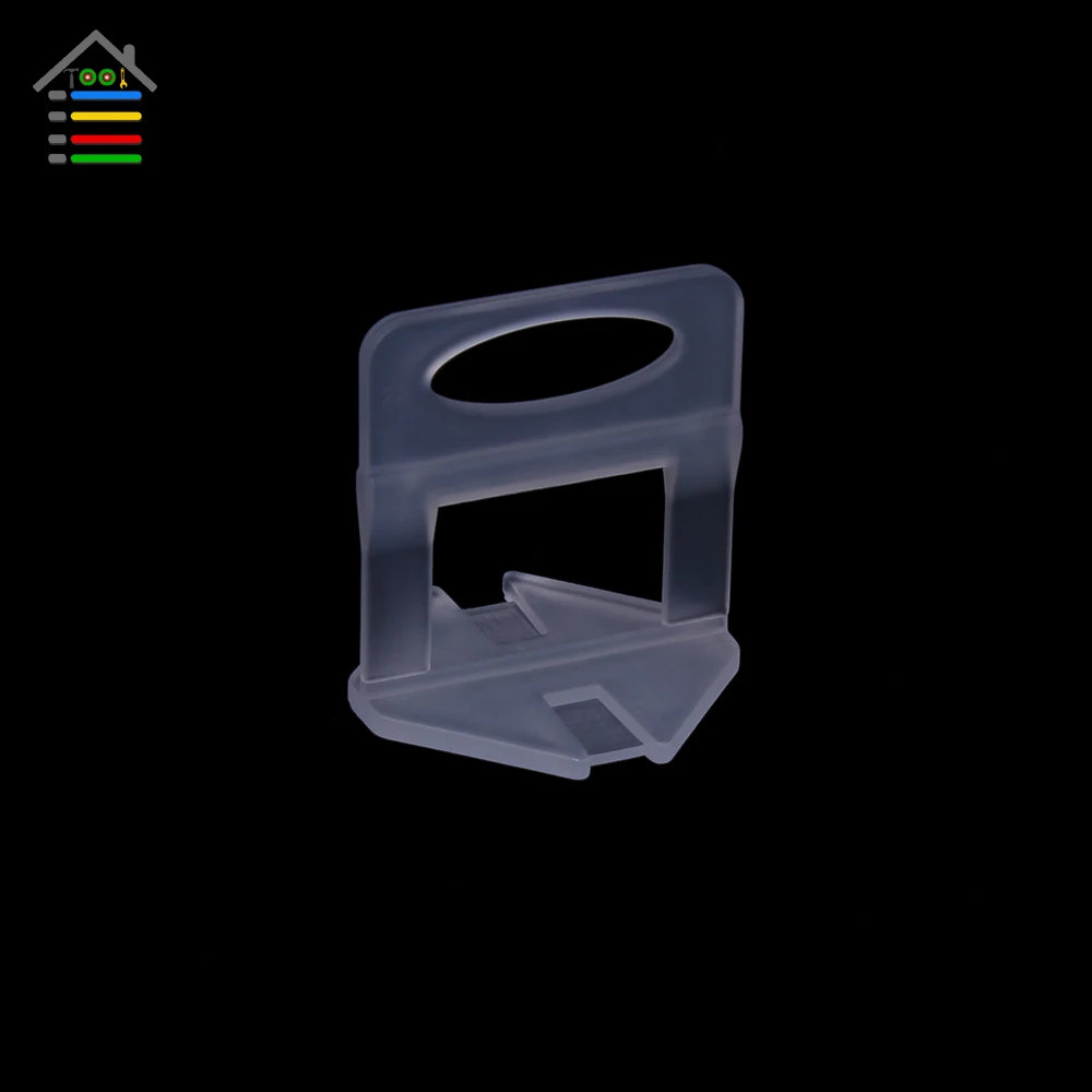 

AUTOTOOLHOME 100pc Plastic Clips Tile Spacers Leveler Tiling Ceramic Plumbers 1mm Gap Wall Flat Floor System Spacers Strap Tool