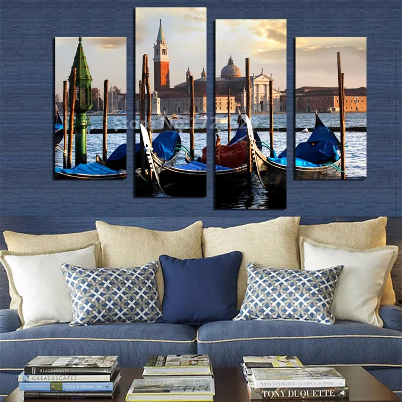 4-Pieces-Seaside-Castle-Landscape-Modular-Poster-Paintings-For-Living-Room-HD-Print-High-Quality-Canvas (2)