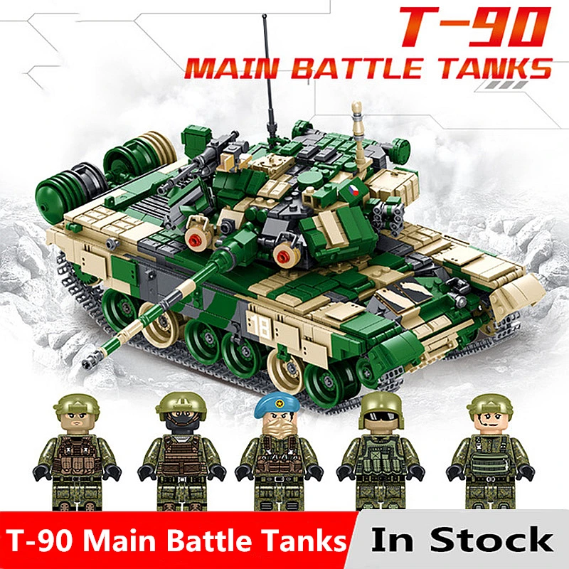 

Military Series The T-90 Main Battle Tanks Kits Model Set Building Blocks Bricks Compatible With Legoingly Toys For Children