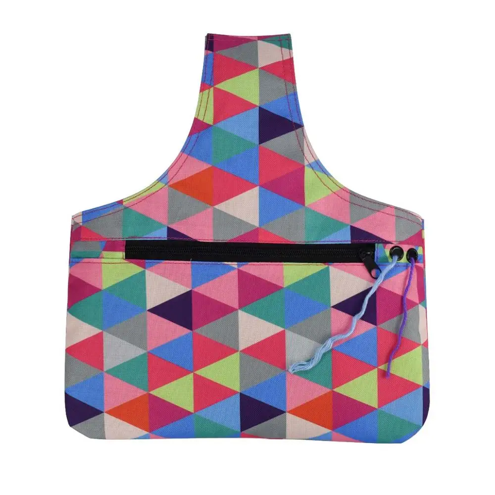 НОВАЯ Трикотажная сумка органайзер для хранения пряжи для красочных экологически чистых водонепроницаемых сумок для хранения швейных аксессуаров - Цвет: Style 1
