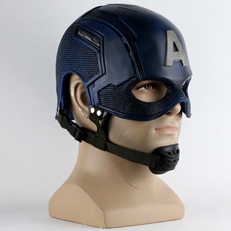 Movie Superhero Captain America Helmet Helmets Mask Civil War Cosplay Steven Rogers Halloween Costume for Collection