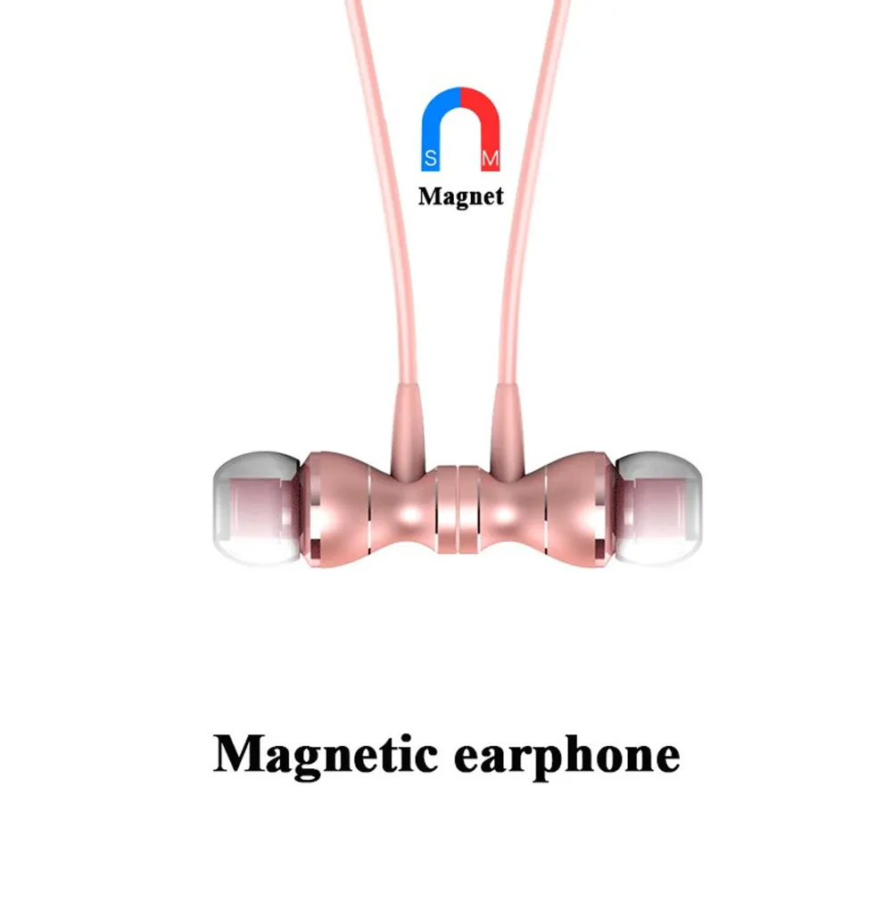 В ухе Бас Звук Наушники Управление магнитного четкости стерео звук с наушники для мобильного телефона iPhone MP3