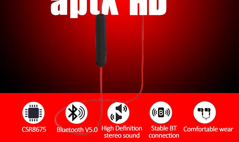 CSR8675 наушники bluetooth 5.0 aptx hd беспроводные наушники bluetooth для Blutooth беспроводная гарнитура для наушников Блютуз наушники для honor Наушники Беспроводные спортивные без проводные наушники для хонор