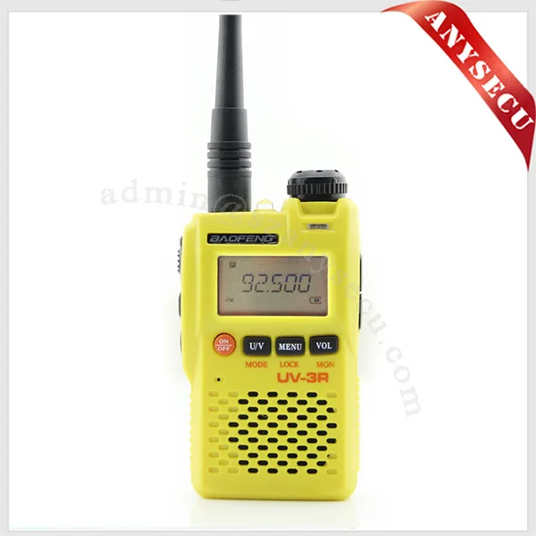 

1 x BAOFENG UV-3R Yellow Dual Band
