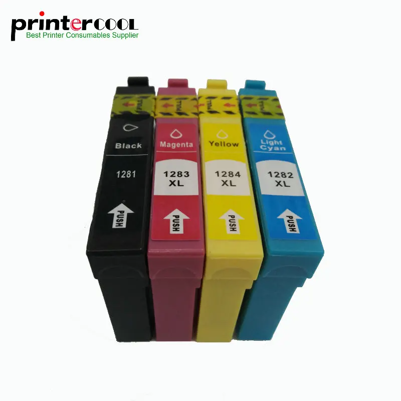 

1Set T1281 - T1284 Compatible Ink Cartridges for Epson Stylus SX125 SX130 SX230 SX235W SX420W SX430W SX425W SX435W Printer t1281