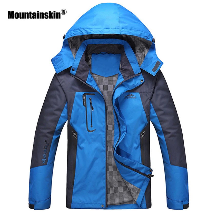 Mountainskin الرجال النساء الربيع الخريف في الهواء الطلق التنزه سترات واقية للماء تسلق التخييم الرحلات معطف واقي من المطر VA301 Mountainskin الرجال النساء الربيع الخريف في الهواء الطلق التنزه سترات واقية للماء تسلق التخييم الرحلات معطف واقي من المطر VA301