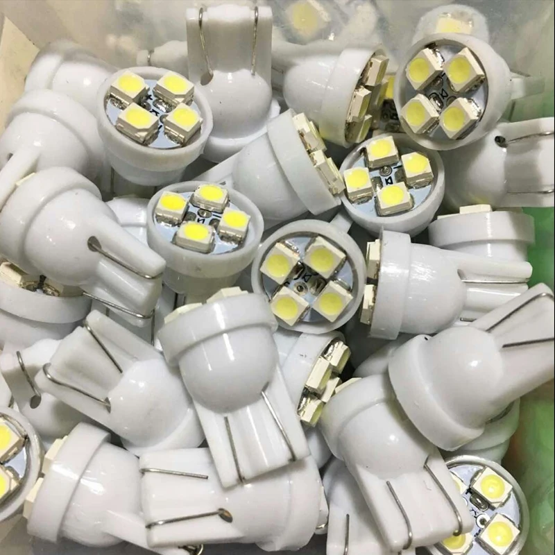 1000 шт 12 V 24 V T10 194 168 W5W 1210 4 SMD высокой Мощность Светодиодный лампочки белого и синего цвета Розовый и красный цвет очень яркий Автомобильные стояночные огни фонари сигнала поворотов