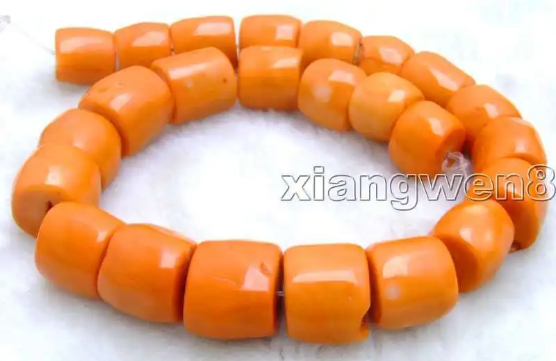 

Free Shipping >> SALE Big Pink High Quality 16-20mm Nature Column Knurl Coral strand 18"- los61