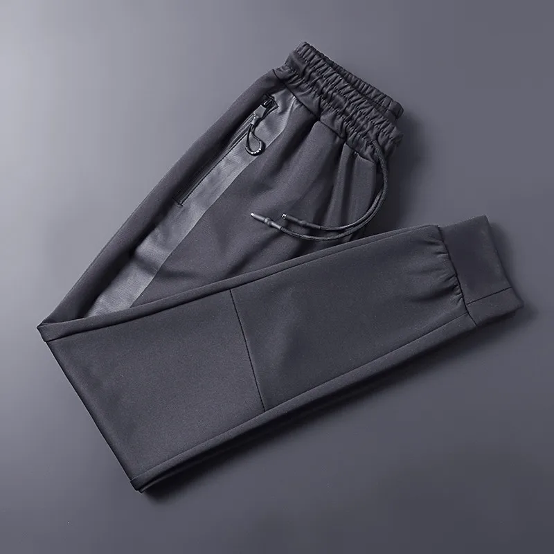 cotton sweatpants with zipper pockets