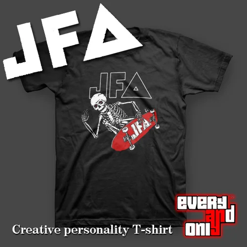 JFA хардкор панк группа DC JAM Летающий череп хлопковая Футболка скейт Панк футболка