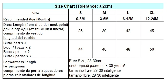Size-Romper legwarmers