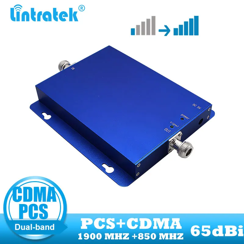 

lintratek dual band repeater cp PCS 1900 2g cdma 850 signal booster cellular phone 4G internet communication amplifier
