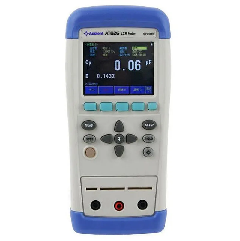 

Fast arrival AT826 USB LCR Meter ESR Tester Electric Bridge Touchscreen TFT-LCD 100Hz,120Hz,1kHz,10kHz,100 kH