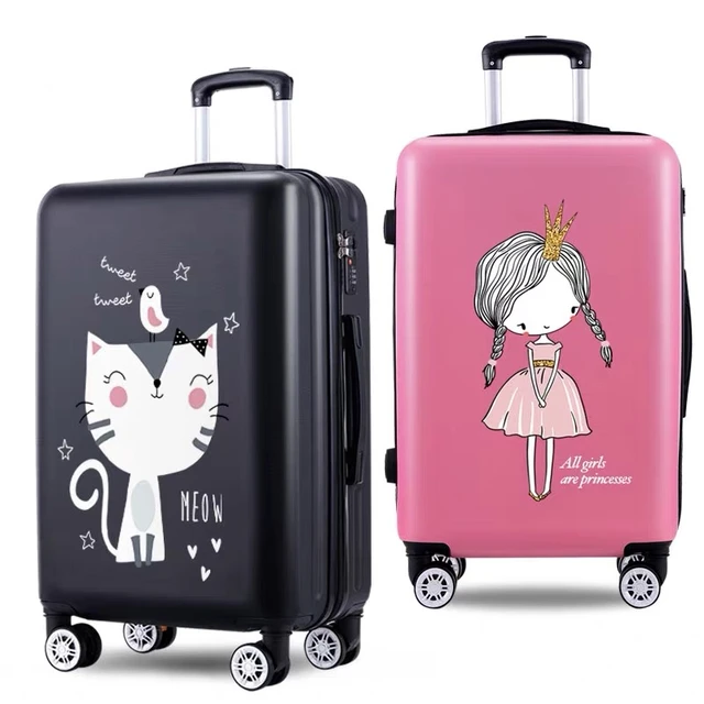 Boven hoofd en schouder academisch Brullen Cute Travel Suitcase | Rolling Luggage Bag | Trolley Suitcase | Bag Travel  Kids - New Kids - Aliexpress