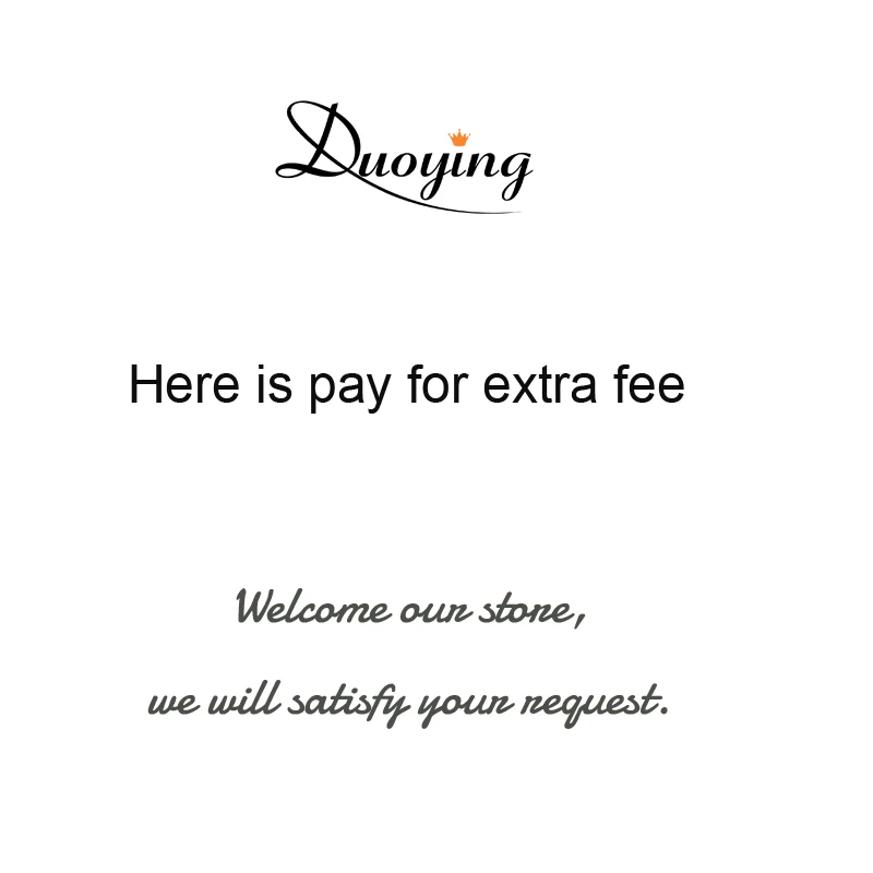 

DUOYING Jewelry Extra fee of Customer Special Request The link for the Extra fee