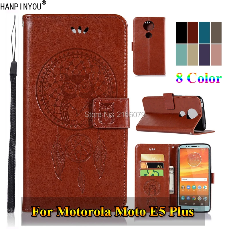 Роскошный флип-чехол из искусственной кожи для Motorola Moto E5 Plus/выше XT1924 5 99 дюйма с