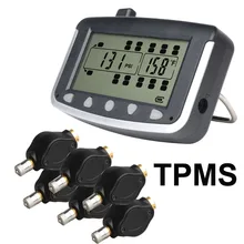 Tire Pressure Monitoring System Car TPMS with 6 pcs External Sensors Truck Trailer, RV, Bus, Miniature passenger car