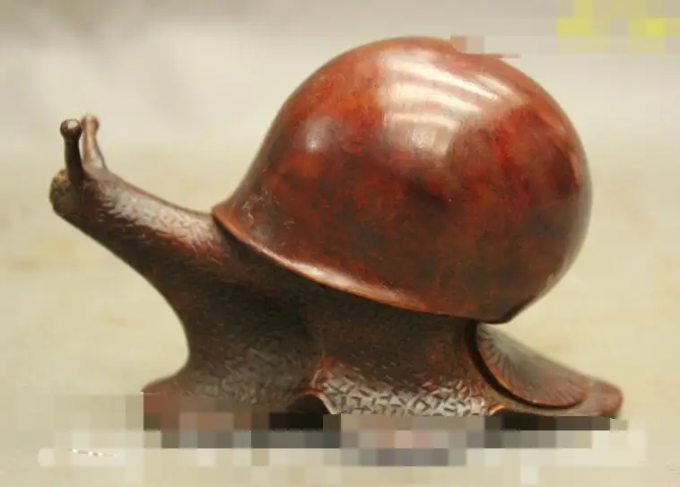 

S1073 Folk Culture Art Chinese Bronze Snails Helix Animal Auspicious Statue Decoration discount 30% (C0324)