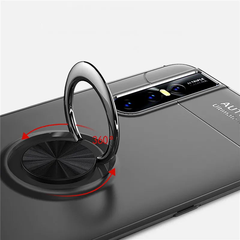 For Vivo V15 Pro Case Vivo V15 Pro 360 Degree Ring Finger Holder Car Magnet Phone Case For Vivo V15 Pro V15Pro V 15 Pro Fundas