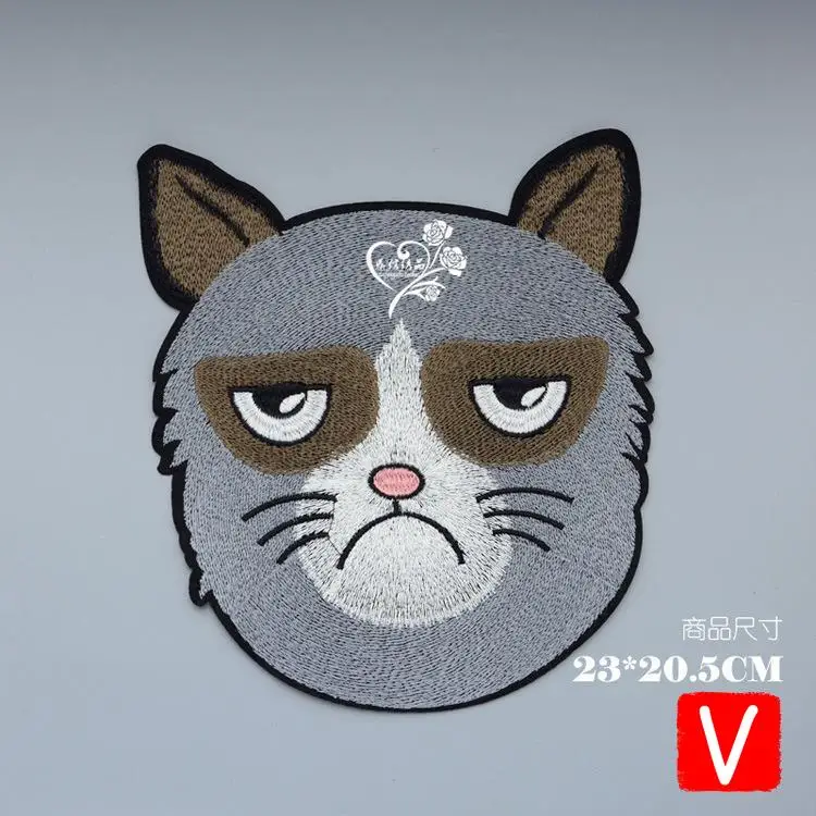 

VIPOINT towel embroidery big cats patches cartoon patches badges applique patches for clothing DX-206