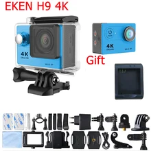 Original Eken Authorized H9 Real 4K Action Camera 25FPS Waterproof Video Camera 2.0 LCD High Speed Extreme Sport Cam 12MP 1080p