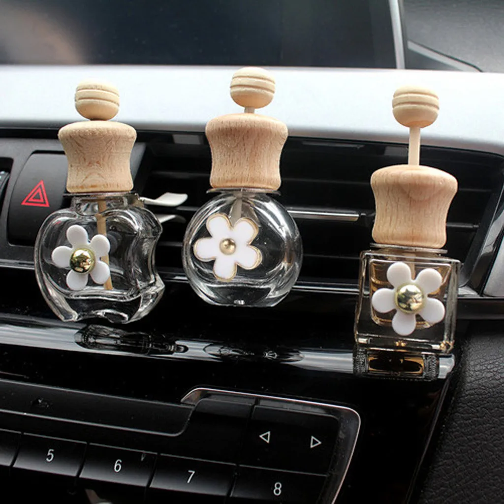 kongyide Car Perfume Bottle Perfume Diffuser Empty Bottle Automobile air conditioner perfume clip Car Decor Air Freshener