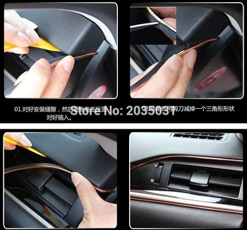 

Car styling 2018 NEW Car accessories interior trim strip for Honda HRV Vezel Fit Jazz Crosstour XRV Jed Jade Odyssey accessories