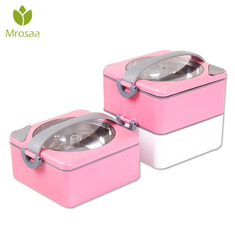 

Creative Portable Hot Water Heating Lunch Boxes Kids Bento Lunchbox Container Bowls Outdoor Food Tableware Kitchen Gadget