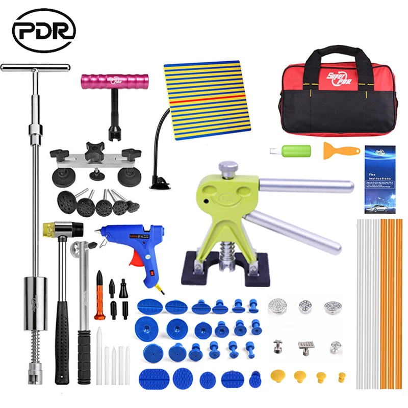 PDR Tools Auto Repair Tools Car Body Repair Kit Dent Removal Paintless Dent Repair Dent Lifter Slide Hammer High Quality