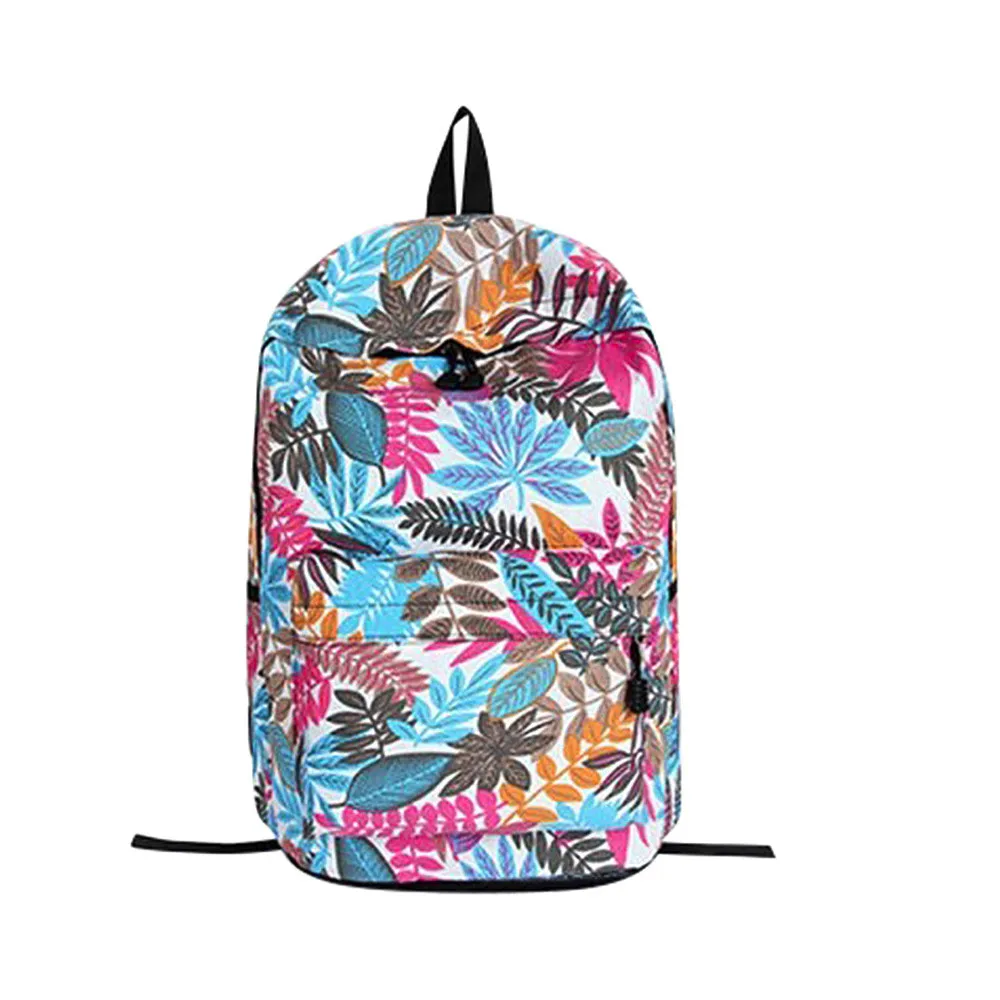 

Backpack School Bags for Teenage Girls Backpack School Backpack Bag Leaves Printing Female Students Bags Trip Bagpack MochilaL20